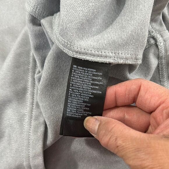 The North Face Gray Quarter-Zip Pullover with Colorful Logo - Picture 8 of 8